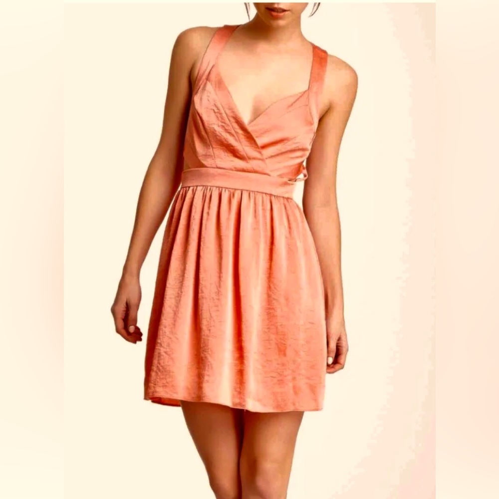 BCBG Generation $118 Peach Cut Out Dress